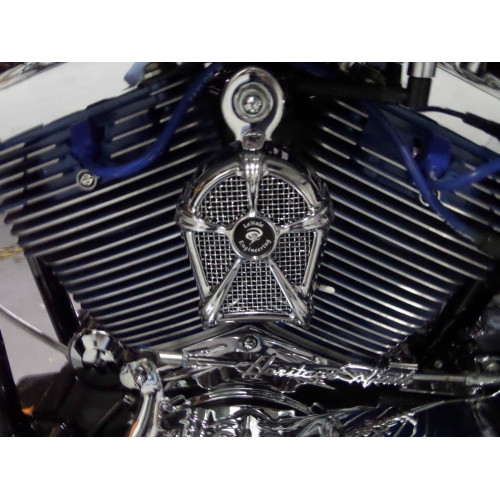 PartzBiz HD: 4410493-LeNale Engineering Chrome Engine Cooling Fan 93-18 Harley XL Sportster
