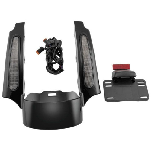 PartzBiz HD: 4410469-Letric Lighting Co Rear Fender Fascia Kit Turn Signals Smoke FLHX FLTR 09-13 2009-2013 Harley-Davidson Road Glide Electra Glide FLHX FLTR  best for LE0064 LLC-RFF-01