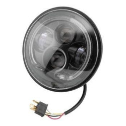 PartzBiz HD TRLE0106 - Letric LLC-LHP-7B LED Halo Style 7 ” ไฟหน้า HID สีดำ 12V Universal PartzBiz HD TRLE0106 - Letric LLC-LHP-7B LED Halo Style 7 ” ไฟหน้า HID สีดำ 12V Universal