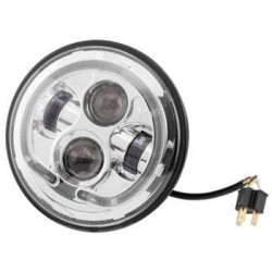 PartzBiz HD TRLE0107 - Letric LLC-LHP-7C LED Halo Style 7 ” ไฟหน้า HID Chrome 12V Universal PartzBiz HD TRLE0107 - Letric LLC-LHP-7C LED Halo Style 7 ” ไฟหน้า HID Chrome 12V Universal