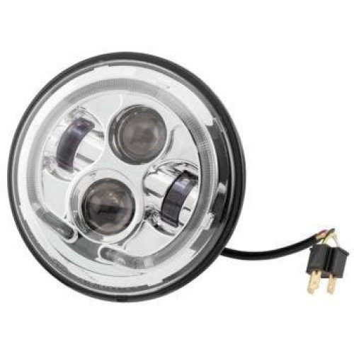 PartzBiz HD: 4410473-Letric LLC-LHP-7C LED Halo Style 7 ” ไฟหน้า HID Chrome 12V Universal PartzBiz HD: 4410473-Letric LLC-LHP-7C LED Halo Style 7 ” ไฟหน้า HID Chrome 12V Universal