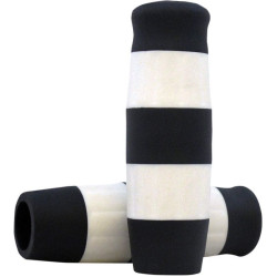 PartzBiz HD DS06301727 - Lowbrow Black & White Flying Monkey 1 ” Krayton Rubber Grips Harley หรือ Custom | 4080 PartzBiz HD DS06301727 - Lowbrow Black & White Flying Monkey 1 ” Krayton Rubber Grips Harley หรือ Custom | 4080