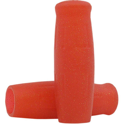 PartzBiz HD: 4410389-Lowbrow Metalflake Red Classic 1" Krayton Rubber Grips Harley Metric & Custom | 4098