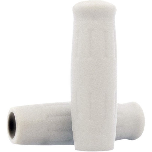 PartzBiz HD: 4410393-Lowbrow White Classic 1 ” Krayton Rubber Grips Harley Metric & Custom | 4090