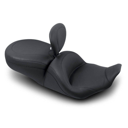 PartzBiz HD: 4410395-Mustang Lowdown Plain Seat With Driver Backrest Harley FLHR & FLHX 97-07 | 79672
