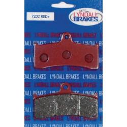 PartzBiz HD DS17200082 - ผ้าเบรคหน้าและหลัง Lyndall Racing Red Plus สำหรับคาลิเปอร์ลูกสูบ HHI / PM 6 |
