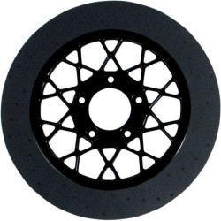 PartzBiz HD DS17101532 - Lyndall Ultra Light Ceramic Composite 11.5 โรเตอร์เบรกหลัง Gemini Black Harley 00-13 Models | NVLD-115RB20SA