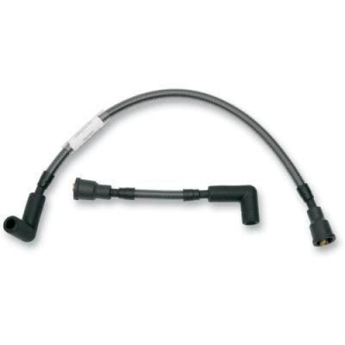 PartzBiz HD: 4410219-Magnum 3040K Black Pearl Braided Spark Plug Wires 99-17 HD Dyna Glide 2104-0033 21040033