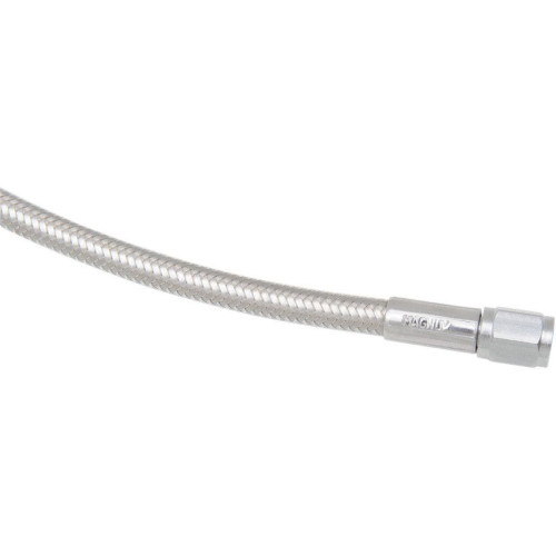 PartzBiz HD: 4410142-Magnum Braided Polished Stainless Universal 32" Brake Line AN-3 Fittings Ends | 5532
