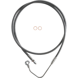PartzBiz HD DS17416275 - Magnum Carbon KARBONFIBR Mid-Line Brake Line Mid ABS Harley Touring 08-13