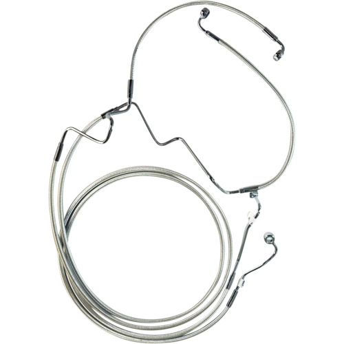 PartzBiz HD: 4410047-MAgnum Designer DOT +2" Extended ABS Touring Front Lower Dual Disc Brake Line Kit Sterling Chromite Harley Touring 14-Up PartzBiz HD: 4410047-MAgnum Designer DOT +2" Extended ABS Touring Front Lower Dual Disc Brake Line Kit Sterling Chromite Harley Touring 14-Up