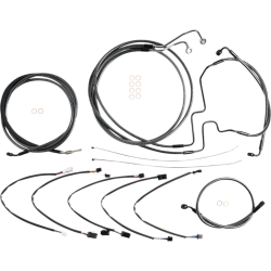 PartzBiz HD DS06620809 - Magnum KARBONFIBR 12-14 Bar Control Cable Install Kit ABS Harley FLHRXS 17-Up
