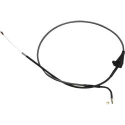 PartzBiz HD DS06510905 - Magnum KARBONFIBR 24 3/8" Throttle Idle Cable 90 Deg Smooth Harley Touring 01-07