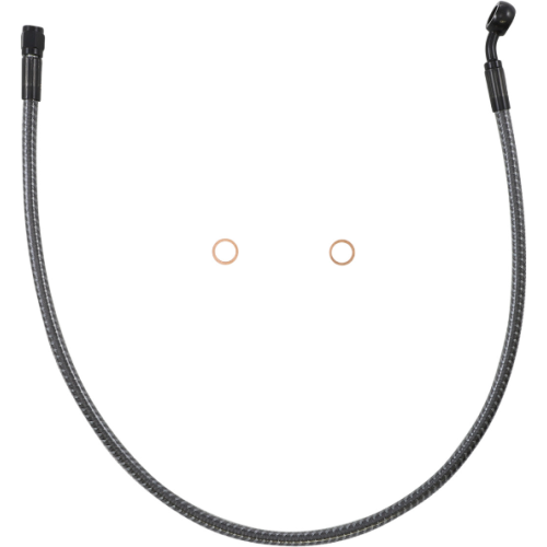 PartzBiz HD: 4410004-Magnum KARBONFIBR 26" Front Upper Brake Line Kit 35 Deg ABS Harley & Custom