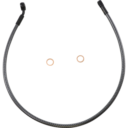 PartzBiz HD: 4409989-Magnum KARBONFIBR 28" Front Upper Brake Line Kit 35 Deg ABS Harley & Custom