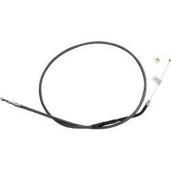 PartzBiz HD DS06510915 - Magnum KARBONFIBR 37 7/8" Idle Cable 90 Deg Smooth Harley Touring 00-07
