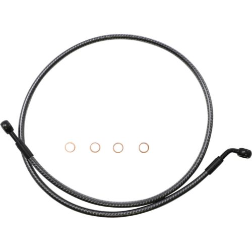 PartzBiz HD: 4409966-Magnum KARBONFIBR 44" EZ-Align Brake Line 180 60 Degree Harley Sportster 14-Up PartzBiz HD: 4409966-Magnum KARBONFIBR 44" EZ-Align Brake Line 180 60 Degree Harley Sportster 14-Up
