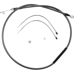 PartzBiz HD DS06522395 - Magnum KARBONFIBR 57 11/16" High-Efficiency Polished Clutch Cable Sportster 04-Up
