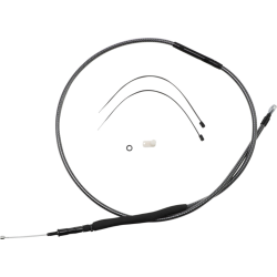 PartzBiz HD DS06522392 - Magnum KARBONFIBR 74 11/16" High-Efficiency Polished Clutch Cable Harley 87-06