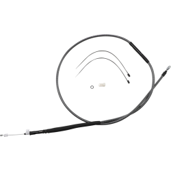 PartzBiz HD DS06522393 - Magnum KARBONFIBR 74 11/16" High-Efficiency Polished Clutch Cable Harley 87-06