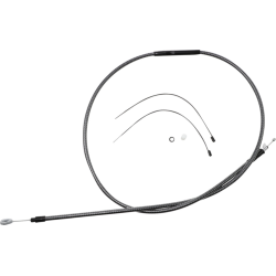 PartzBiz HD DS06522385 - Magnum KARBONFIBR 74 11/16" High-Efficiency Polished Clutch Cable Harley 87-06