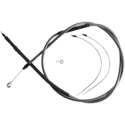 PartzBiz HD DS06522381 - Magnum KARBONFIBR 72 11/16" High-Efficiency Polished Clutch Cable Harley 06-Up
