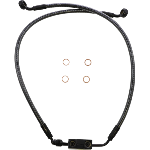 PartzBiz HD: 4409932-Magnum KARBONFIBR Lower Brake Line AN-3 ABS Single Disc Harley Sportster 14-Up PartzBiz HD: 4409932-Magnum KARBONFIBR Lower Brake Line AN-3 ABS Single Disc Harley Sportster 14-Up