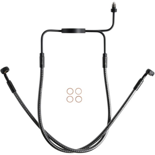 PartzBiz HD: 4409897-Magnum KARBONFIBR Lower Brake Line Non ABS Harley Sportster Dyna 96-05 PartzBiz HD: 4409897-Magnum KARBONFIBR Lower Brake Line Non ABS Harley Sportster Dyna 96-05