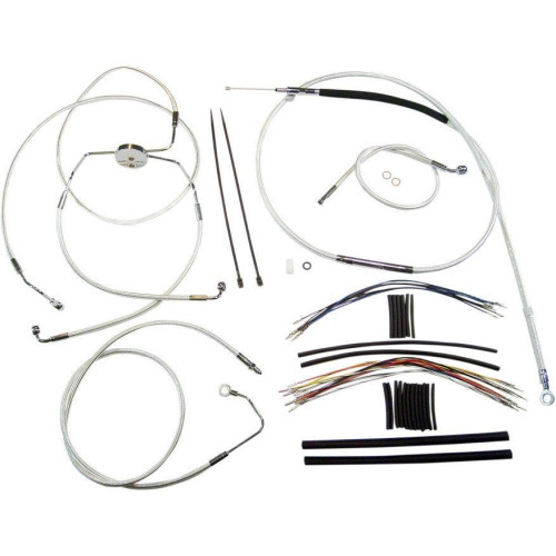 PartzBiz HD: 4409878-Magnum Sterling Chromite Complete 12"-14" Handlebar Installation Kit 08-13 FLH/T | 387311 PartzBiz HD: 4409878-Magnum Sterling Chromite Complete 12"-14" Handlebar Installation Kit 08-13 FLH/T | 387311