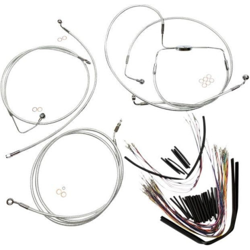 PartzBiz HD: 4409836-Magnum Sterling Chromite II Handlebar Cable Install Kit 12-14 Rise Harley 08-12 PartzBiz HD: 4409836-Magnum Sterling Chromite II Handlebar Cable Install Kit 12-14 Rise Harley 08-12