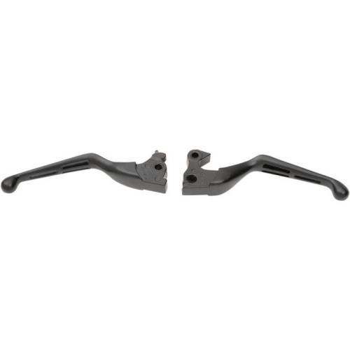 PartzBiz HD: 4409815-Matte Satin Black Slotted Wide Brake Clutch Lever Set Sportster XL 14-17 | 0610-0797