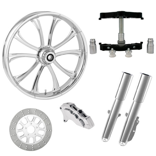 PartzBiz HD: 4409817-Maverick Chrome 23" Wheel Tire Single Side Raked Triple Trees Lowers & Sliders | MAVERICK-SNGL-CHR-KIT-23PCKG PartzBiz HD: 4409817-Maverick Chrome 23" Wheel Tire Single Side Raked Triple Trees Lowers & Sliders | MAVERICK-SNGL-CHR-KIT-23PCKG