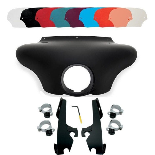 PartzBiz HD: 4409762-Memphis Shades Batwing Fairing Black Trigger Lock Mount Shield FXST/D/B FXDWG | MEM7081 & MEB8968 PartzBiz HD: 4409762-Memphis Shades Batwing Fairing Black Trigger Lock Mount Shield FXST/D/B FXDWG | MEM7081 & MEB8968
