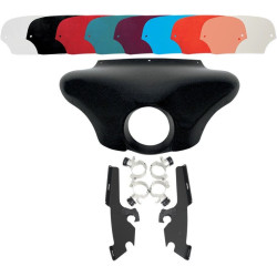 PartzBiz HD DS23300085|DS23210222|& Windshield - Memphis Shades Batwing Fairing สีดำ Trigger Lock Mount Shield Vulcan Custom | MEM7151 และ MEB8982 PartzBiz HD DS23300085|DS23210222|& Windshield - Memphis Shades Batwing Fairing สีดำ Trigger Lock Mount Shield Vulcan Custom | MEM7151 และ MEB8982