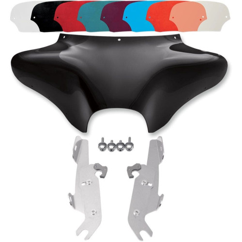 PartzBiz HD: 4409736-Memphis Shades Batwing Fairing Polished Trigger Lock Mount Shield FLST w/o Light | MEM7011 & MEM8971 PartzBiz HD: 4409736-Memphis Shades Batwing Fairing Polished Trigger Lock Mount Shield FLST w/o Light | MEM7011 & MEM8971