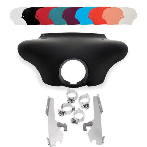 PartzBiz HD: 4409738-Memphis Shades Batwing Fairing Polished Trigger Lock Mount Shield FXSB FXDWG | MEM7081 & MEM8977 PartzBiz HD: 4409738-Memphis Shades Batwing Fairing Polished Trigger Lock Mount Shield FXSB FXDWG | MEM7081 & MEM8977