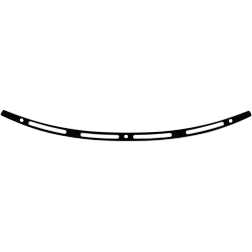 PartzBiz HD: 4409725-Memphis Shades Black Stainless Steel Windshield Trim Slots Harley Batwing 14-Up