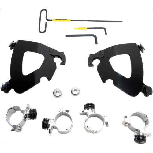 PartzBiz HD: 4409697-Memphis Shades Black Trigger-Lock Mount Gauntlet Fairing Harley XL 1200C 11-15 | MEB2006 PartzBiz HD: 4409697-Memphis Shades Black Trigger-Lock Mount Gauntlet Fairing Harley XL 1200C 11-15 | MEB2006
