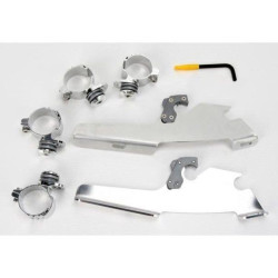 PartzBiz HD DS23200111 - Memphis Shades Fats Slim Windshield No Tool Trigger-Lock Mount Kit Harley XL1200 10-15