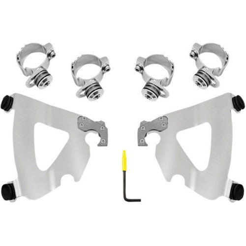 PartzBiz HD: 4409609-Memphis Shades MEK2038 Polished Road Warrior Fairing Trigger Lock Mount Kit Dyna 2320-0213 23200213 PartzBiz HD: 4409609-Memphis Shades MEK2038 Polished Road Warrior Fairing Trigger Lock Mount Kit Dyna 2320-0213 23200213