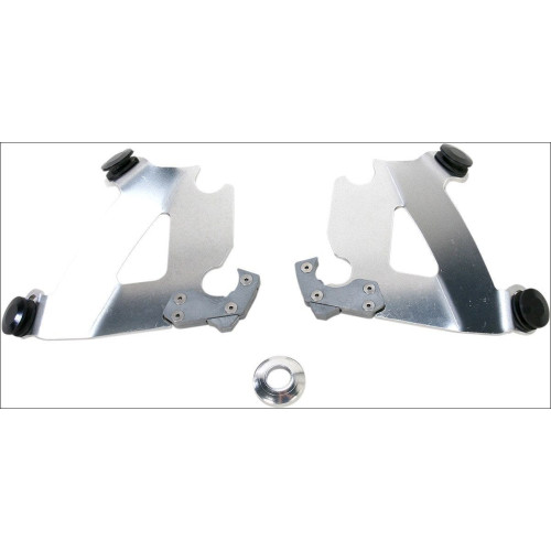 PartzBiz HD: 4409588-Memphis Shades Polished Plate Only Mounts Cafe Fairing Harley 11-15 XL 883N | MEK1895