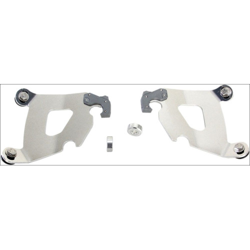 PartzBiz HD: 4409589-Memphis Shades Polished Plate Only Mounts Cafe Fairing Harley XL 1200C 11-15 | MEK1707