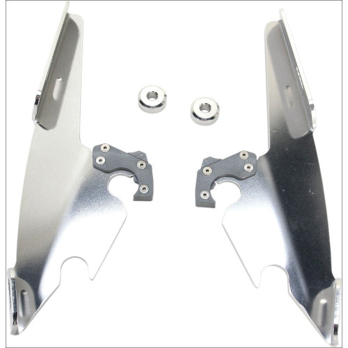 PartzBiz HD: 4409590-Memphis Shades Polished Plate Only Mounts Gauntlet Fairing Harley XL 1200C 11-15 | MEK1706