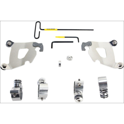 PartzBiz HD: 4409569-Memphis Shades Polished Trigger-Lock Mount Cafe Fairing Harley XL 1200C 11-15 | MEK2007 PartzBiz HD: 4409569-Memphis Shades Polished Trigger-Lock Mount Cafe Fairing Harley XL 1200C 11-15 | MEK2007