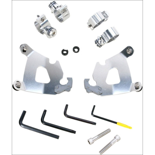 PartzBiz HD: 4409570-Memphis Shades Polished Trigger-Lock Mount Cafe Fairing Harley XL 48 1200X 10-15 | MEK1996 PartzBiz HD: 4409570-Memphis Shades Polished Trigger-Lock Mount Cafe Fairing Harley XL 48 1200X 10-15 | MEK1996