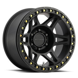 PartzBiz HD MRW-MR10679050544B - วิธีการแข่งขันล้อ 106 Beadlock Matte สีดำ 17X9 5X5 5X127 -44MM Offset ขอบ Jeep Wrangler JK JL JT Gladiator Grand Cherokee WJ WK WK2 Commander ล้อขอบอัพเกรด 5x127 5 Lug Offroad 4x4