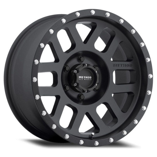 PartzBiz HD: 4409533-วิธีการแข่งขันล้อตาข่ายเคลือบสีดำ 17X8.5 5X5 5X127 ET +0 มม.ออฟเซ็ตขอบJeep Wrangler JK JL JT Gladiator Grand Cherokee WJ WK WK2 Commanderล้อขอบอัพเกรด 5x127 5 Lug Offroad 4x4