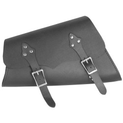PartzBiz HD MU07313 - Mid-USA 07313 Left Side Black Leather Swingarm Bag 04-19 Harley Sportster XL Chopper Bobber Custom