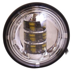 PartzBiz HD MU11006 - V-Factor 11006 Chrome 4.5 ” ไฟหน้าแบบ LED สีขาว Custom Harley Touring Softail Jeep ไฟหน้าโคมไฟ 7 นิ้วรอบ custom chopper bagger จักรยาน jeep wrangler TJ LJ JK JL แสงอัพเกรดทดแทน PartzBiz HD MU11006 - V-Factor 11006 Chrome 4.5 ” ไฟหน้าแบบ LED สีขาว Custom Harley Touring Softail Jeep ไฟหน้าโคมไฟ 7 นิ้วรอบ custom chopper bagger จักรยาน jeep wrangler TJ LJ JK JL แสงอัพเกรดทดแทน