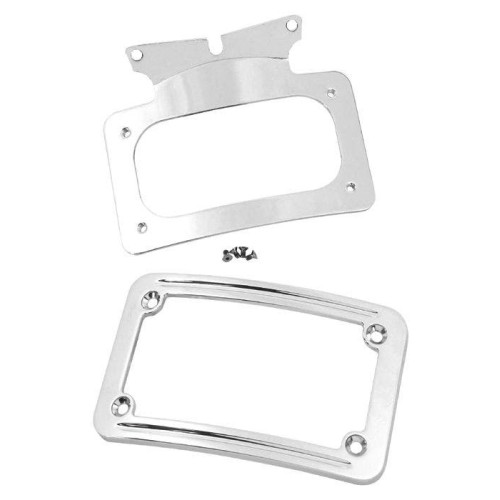 PartzBiz HD: 4409317-Mid USA 13122 กรอบป้ายทะเบียน Chrome Curved OE 67900056 Harley FLH/T 06-09 PartzBiz HD: 4409317-Mid USA 13122 กรอบป้ายทะเบียน Chrome Curved OE 67900056 Harley FLH/T 06-09